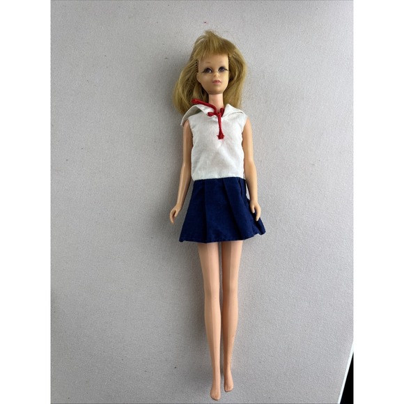 Vintage Blond TNT Bend Leg Francie Barbie Doll #1170 ~ 1960's 2 Homemade Dresses